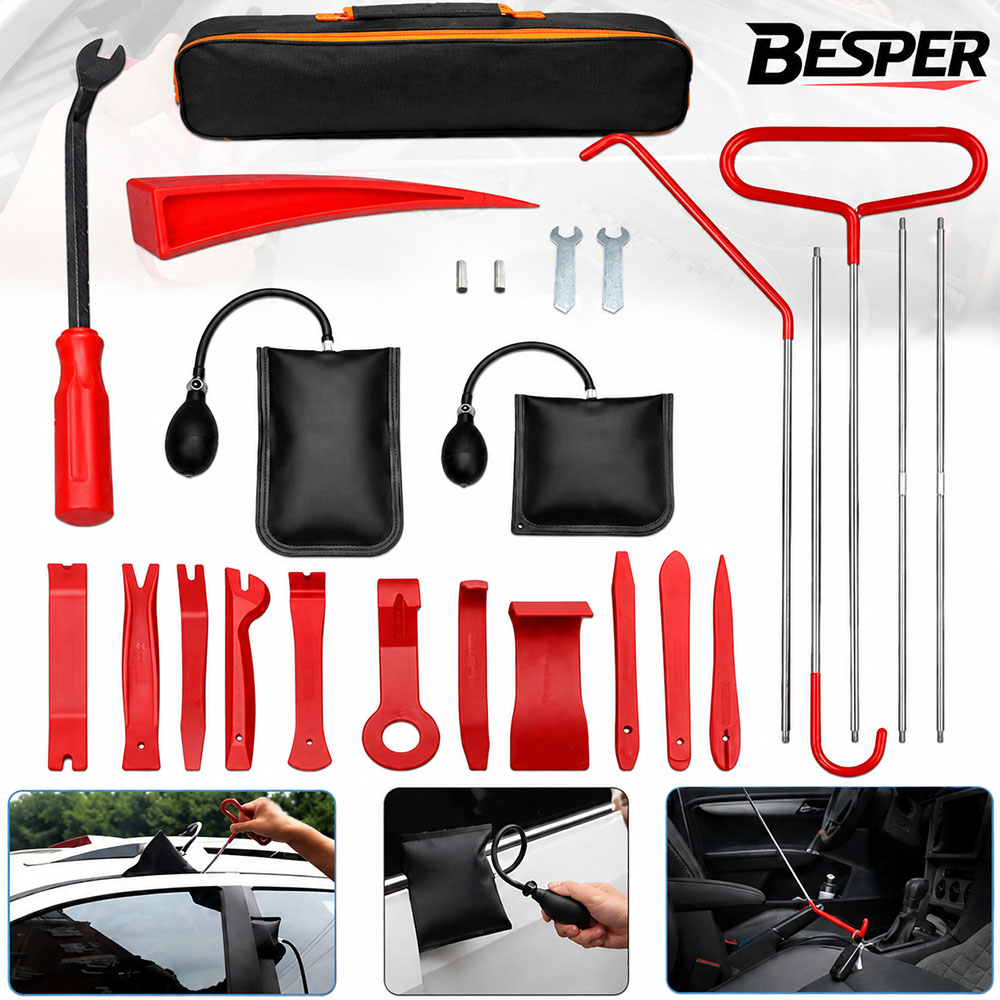 Dent Repair Puller - 43/25/17-delige auto luchtwigpomp slotenmakers gereedschapsset verdikte